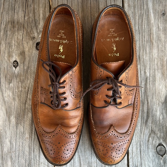 Ralph Lauren Other - Vintage Ralph Lauren Baxter Oxford brown calf wing tips 90s in box